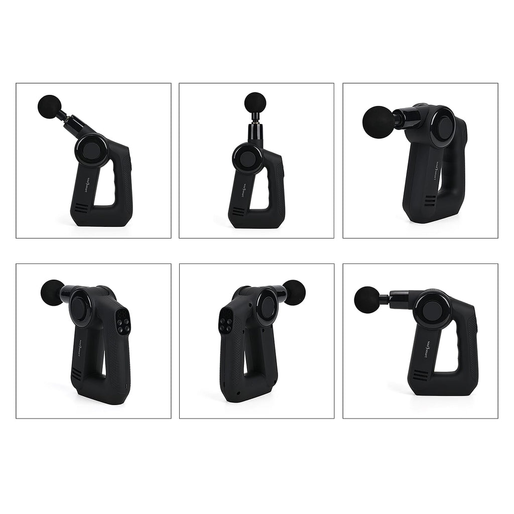 Soul Smart Fascia Gun with Heating Panel and Speed Pressure Sensor  - Black