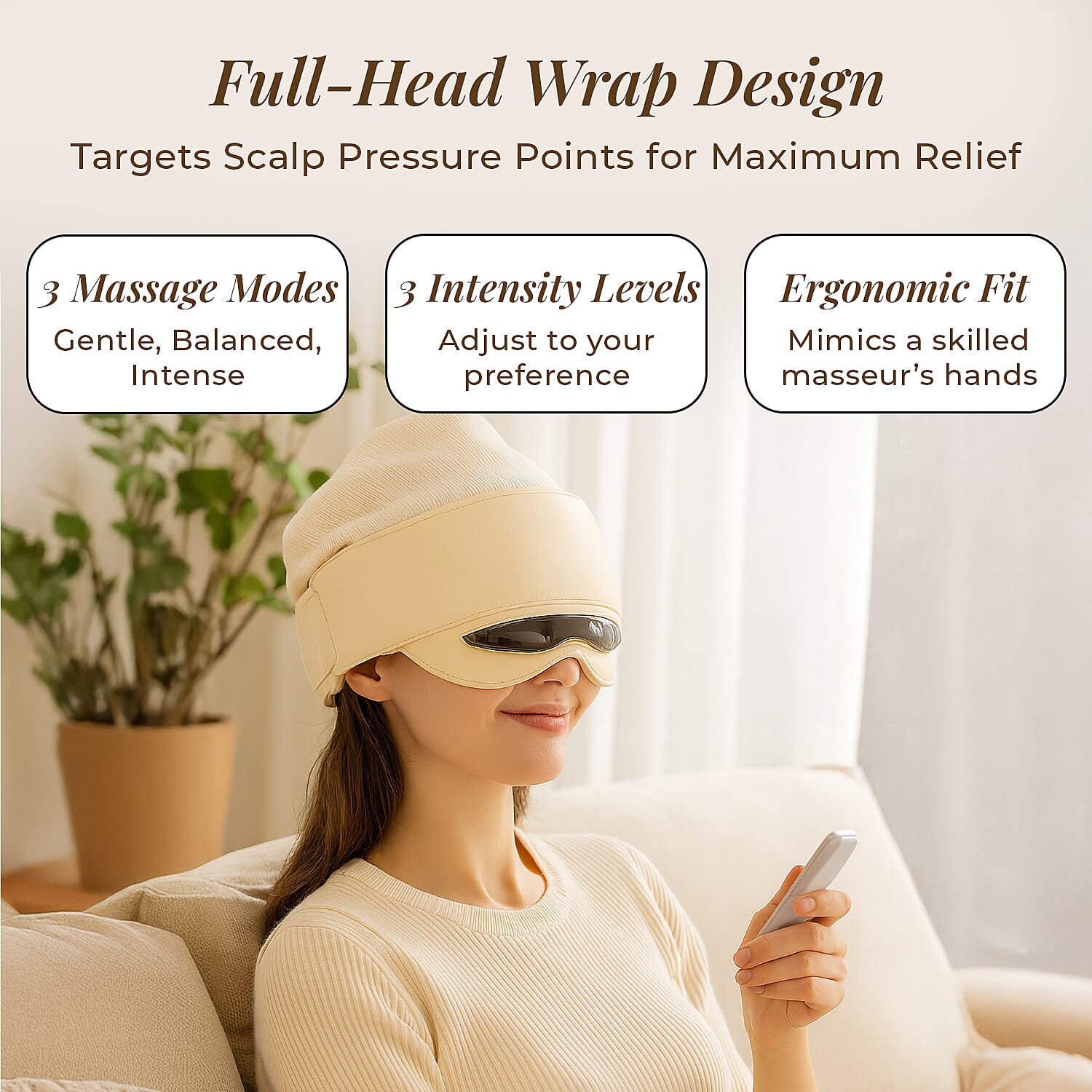 Soul Smart- Cordless Head Massager with Long-Lasting 1500mAh Battery 8023446 3