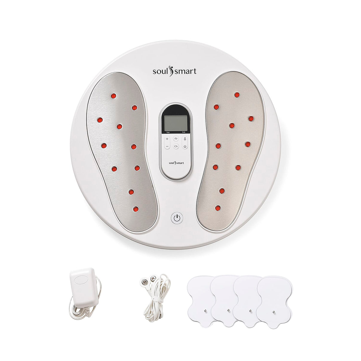 Soulsmart EMS Heating Foot Massager with Electrode Body Pads (2xAAA Batteries Not Included) 7800881 0