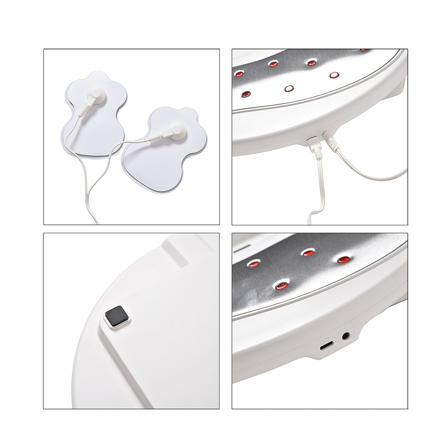 Soulsmart EMS Heating Foot Massager with Electrode Body Pads (2xAAA Batteries Not Included) 7800881 8
