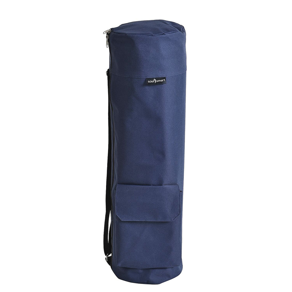 Soul Smart Solid Yoga Bag With Shoulder Strap (Size - 70x20) Navy
