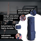 Soul Smart Solid Yoga Bag With Shoulder Strap (Size - 70x20) Navy