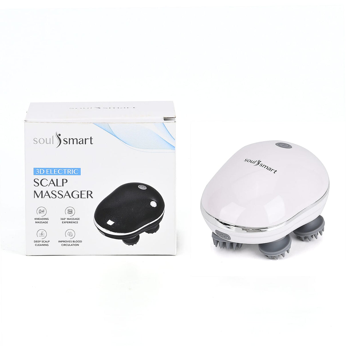 SOULSMART Intelligent Scalp Massager (With 4 Massage Heads) 7758078 8