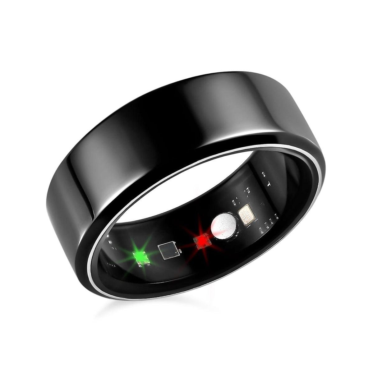SoulSmart Unisex Smart Ring with Multifunctional Features (Heart Rate, Sleep Monitoring, Step Recording, Sport) - Black V32653167 0