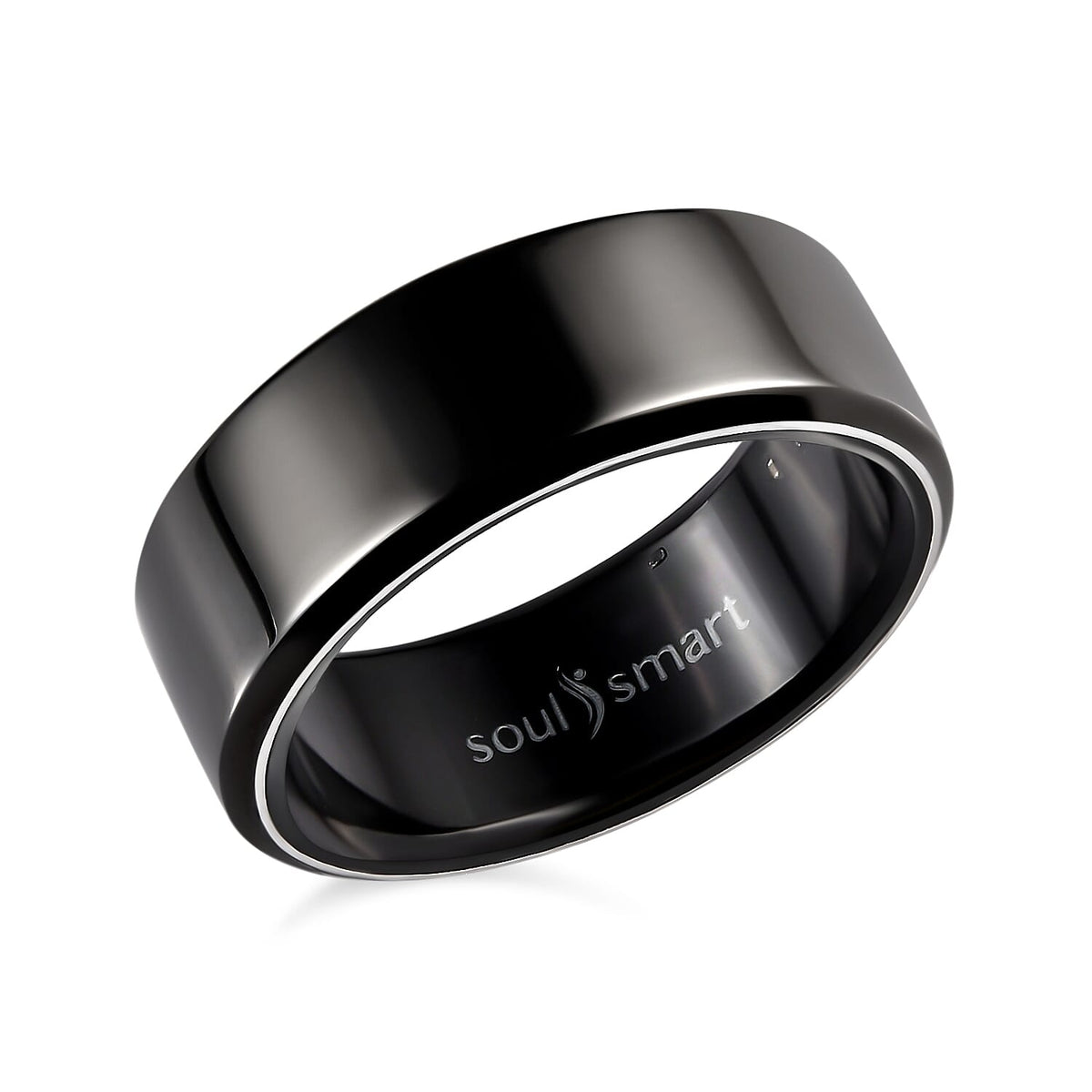 SoulSmart Unisex Smart Ring with Multifunctional Features (Heart Rate, Sleep Monitoring, Step Recording, Sport) - Black V32653167 3
