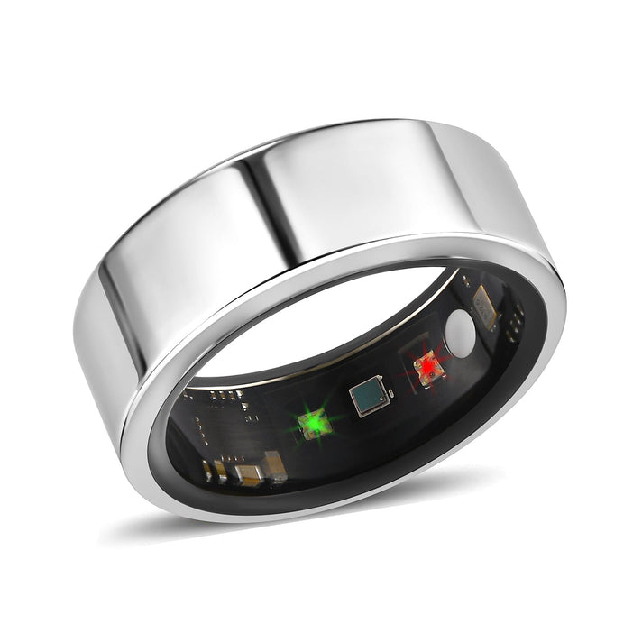 SoulSmart Unisex Smart Ring with Multifunctional Features (Heart Rate, Sleep Monitoring, Step Recording, Sport)  - Silver 7678799 1