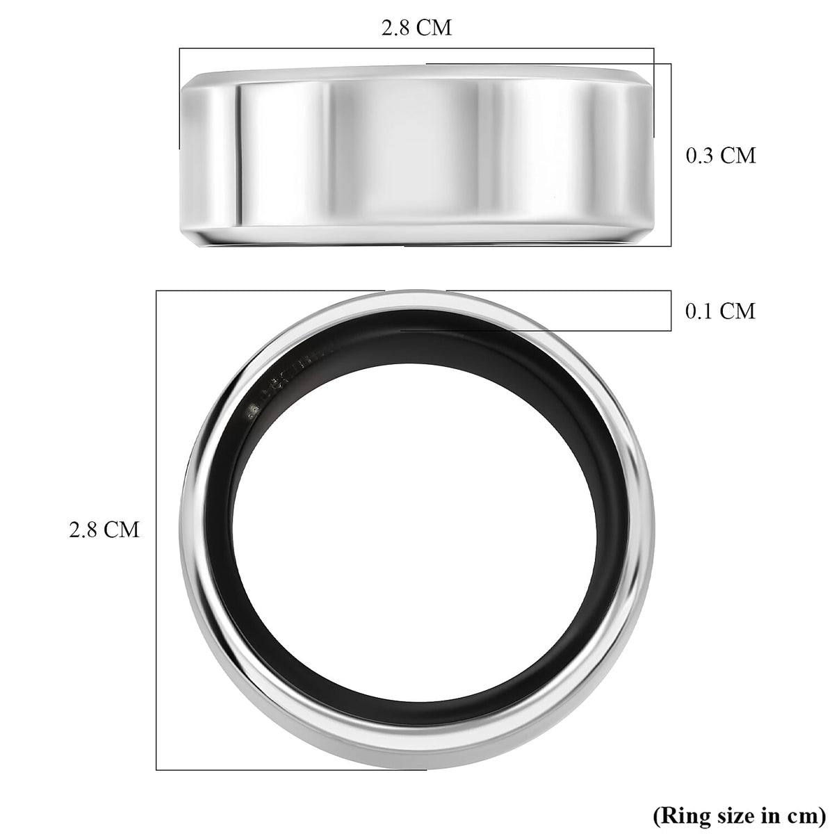 SoulSmart Unisex Smart Ring with Multifunctional Features (Heart Rate, Sleep Monitoring, Step Recording, Sport) - Silver 7678800 7