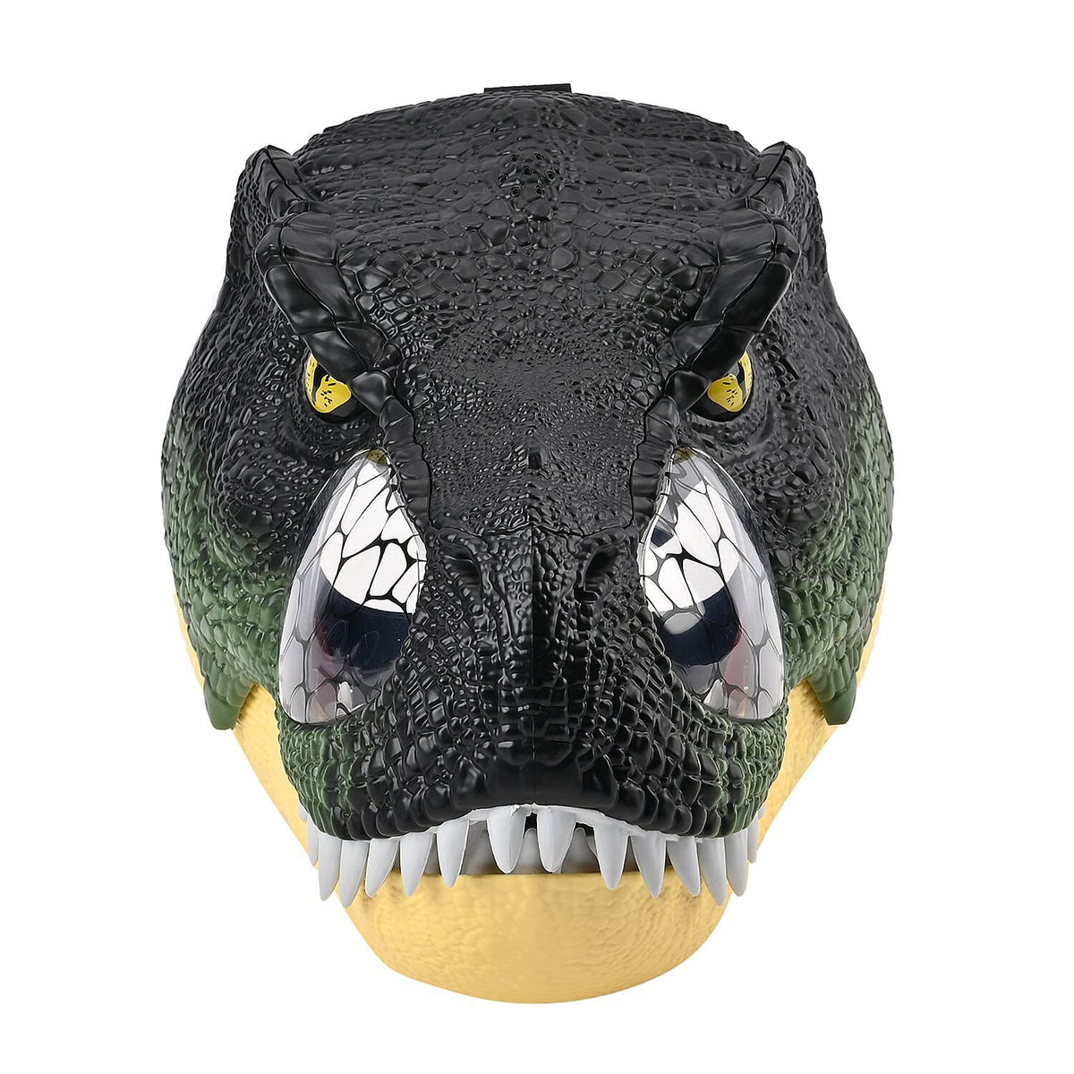 Sound &amp; Eye Lights Electric Dinosaur Mask (Size 56x31x13cm) (3 Button Batteries Not Inc.) - Green 7583537 1
