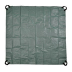 Large Smart Garden Waste Sheet - Bi-Woven Tough Durable Laminated Multipurpose Tarpaulin with Corner Eyelets & 4 Webbing Handles for Grass Cuttings, Leaves, Branches, Rubbish - Measures 180 x 180cm