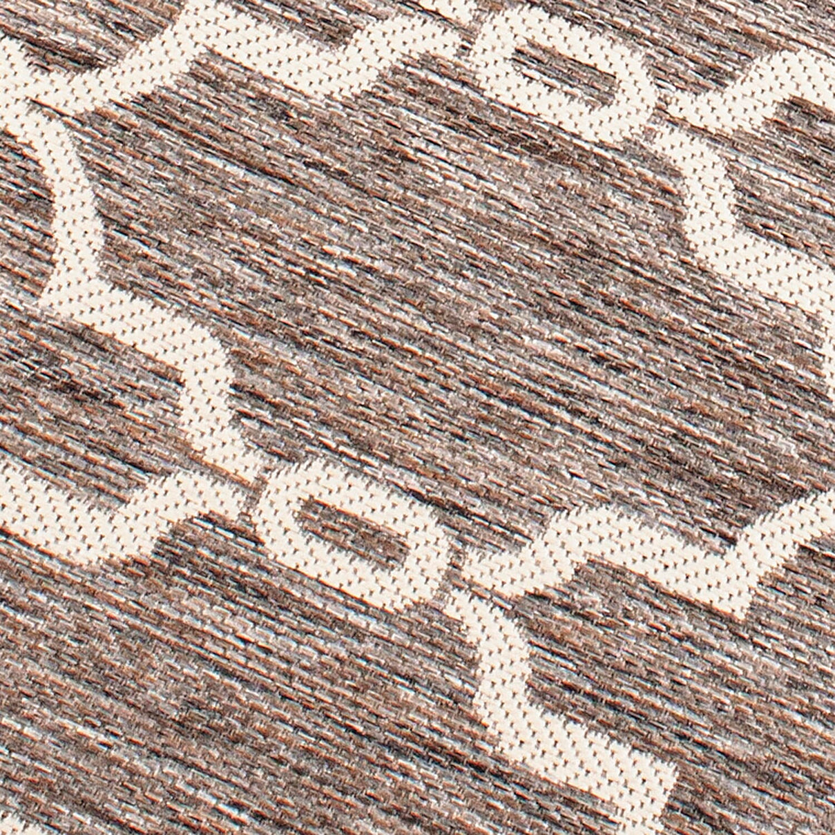 Spanish Tile Woven Outdoor Rug Taupe/Natural (Size 80x150) 7798662 2