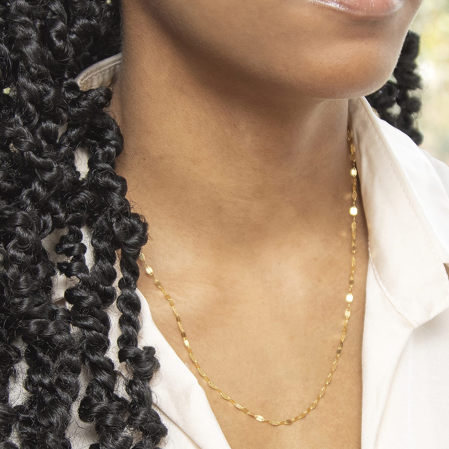 Sparkle Forzatina Chain 20 Inch in 9K Yellow Gold 7581573 1