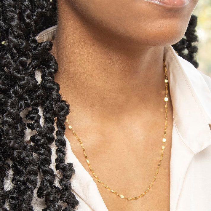 Sparkle Forzatina Chain 20 Inch in 9K Yellow Gold 7581573 2