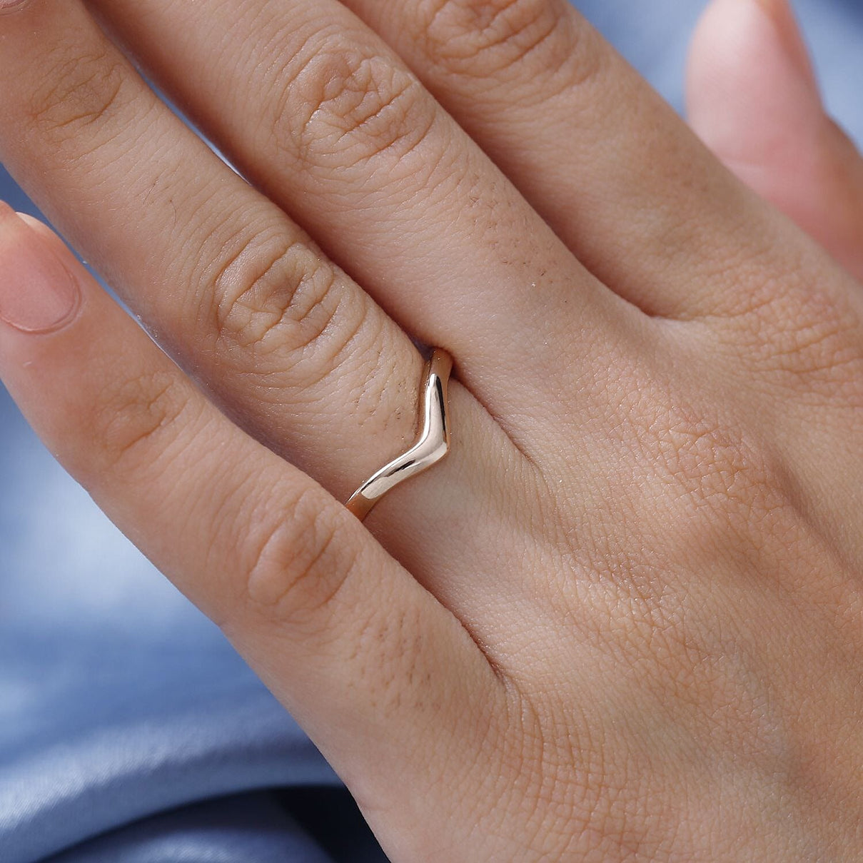 Special Order 9K Rose Gold Wishbone Ring 7813084 3
