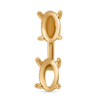 Special Order 9K Yellow Gold Earring Mount with Screw Backs, Gold Wt. 1.23 Gms