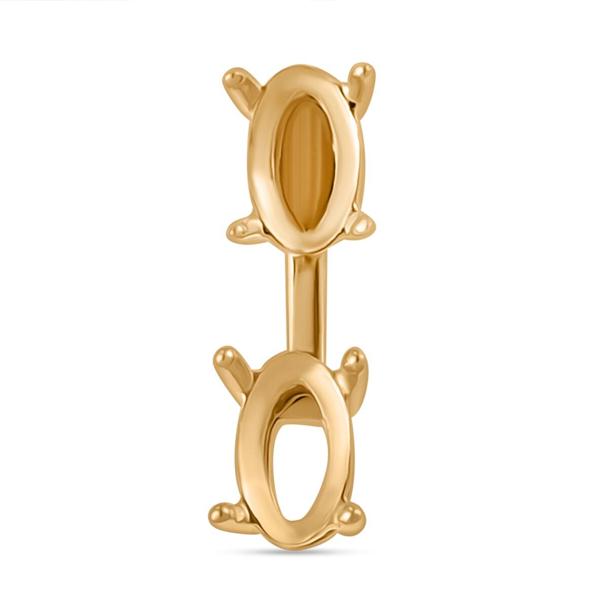 Special Order 9K Yellow Gold Earring Mount with Screw Backs, Gold Wt. 1.23 Gms 7979345 1