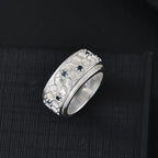 Special Order Blue Sapphire Ring in Sterling Silver 0.30 Ct, Silver Wt. 12.00 Gms.