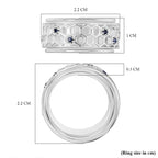 Special Order Blue Sapphire Ring in Sterling Silver 0.30 Ct, Silver Wt. 12.00 Gms.