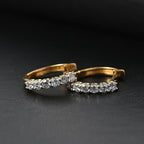 Special Order Luxuriant Diamond 9K Yellow Gold VS -EF -IGI Lab Grown Diamond Earring, Gold Wt.4.5 Gms  0.720  Ct.