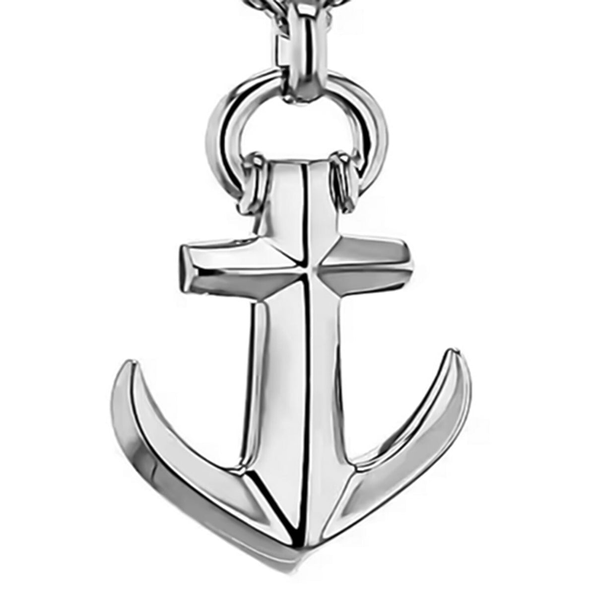Rhodium Overlay Sterling Silver Anchor  Pendant Wt.15 Gms 8064420 0