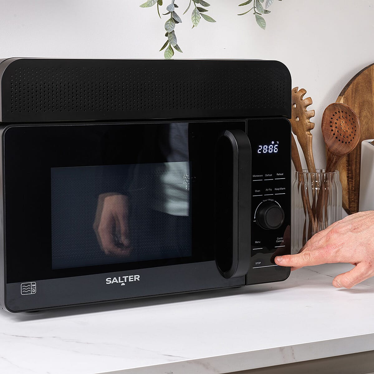 SALTER EK5654 DuoWave 2-in-1 Air Fryer and Microwave 7834753 3