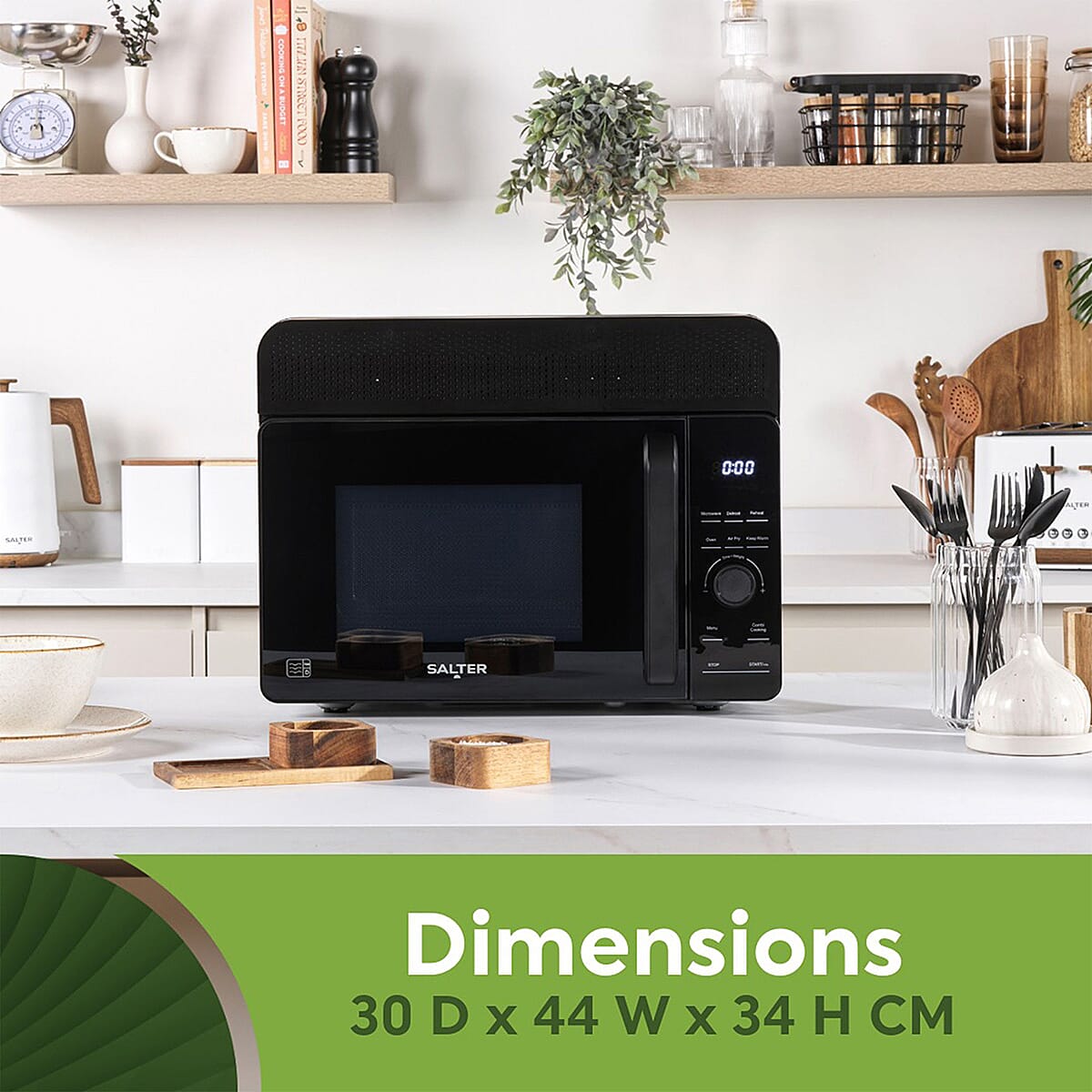 SALTER EK5654 DuoWave 2-in-1 Air Fryer and Microwave 7834753 6
