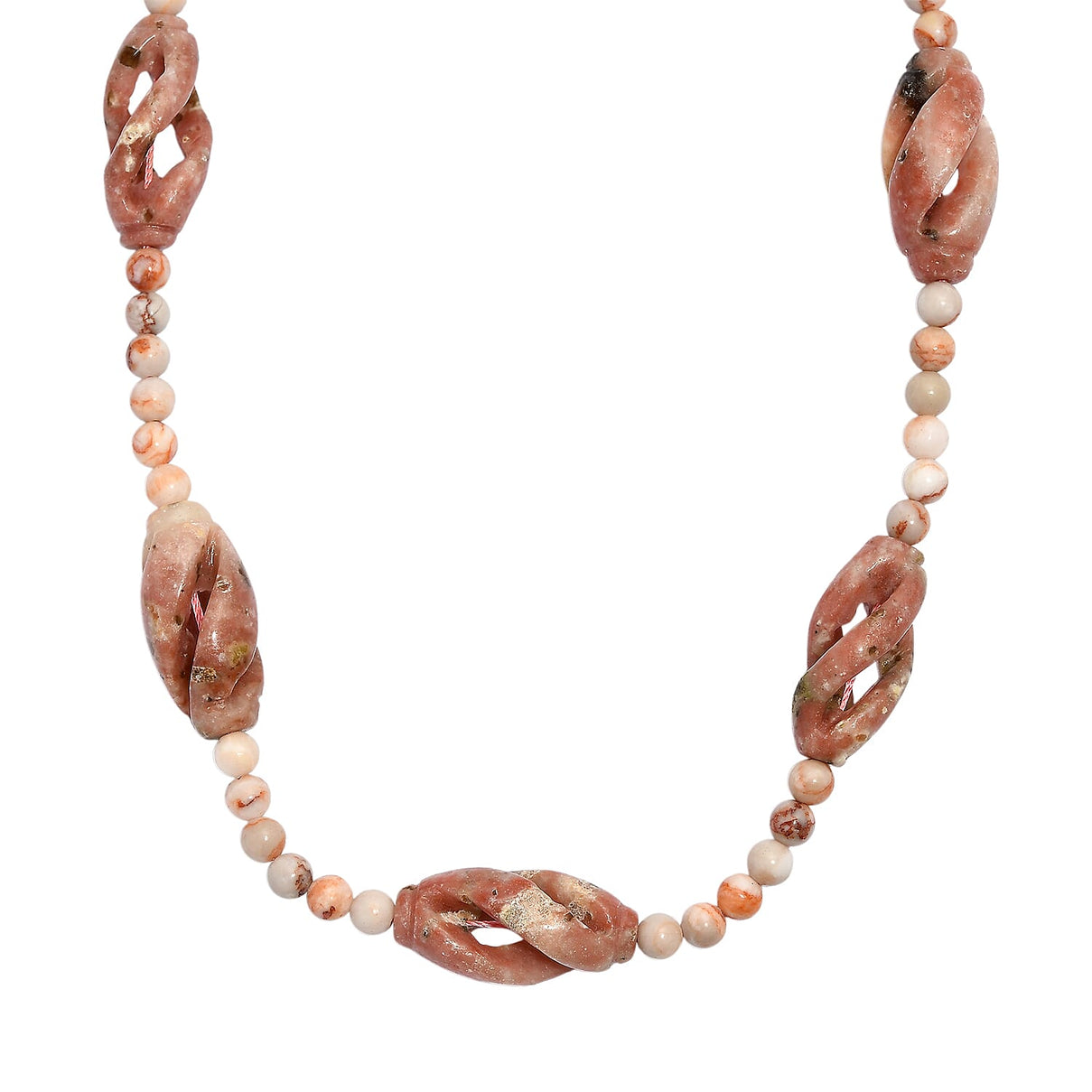 Spice Jasper, Pink Jasper Necklace (Size - 20) in  270.000  Ct. 8267447 0