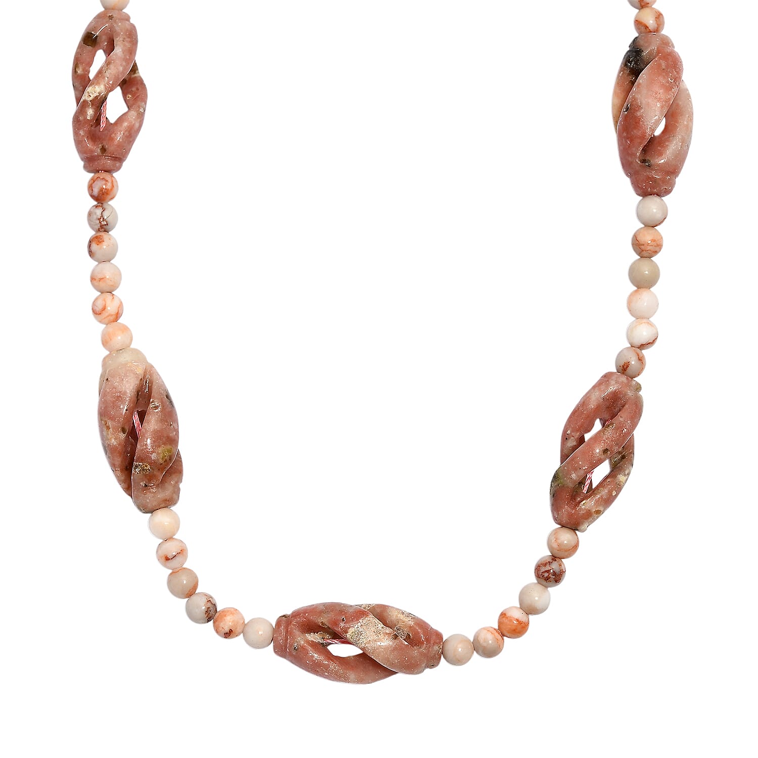Spice Jasper, Pink Jasper Necklace (Size - 20) in  270.000  Ct. 8267447 0