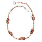 Spice Jasper, Pink Jasper Necklace (Size - 20) in  270.000  Ct.