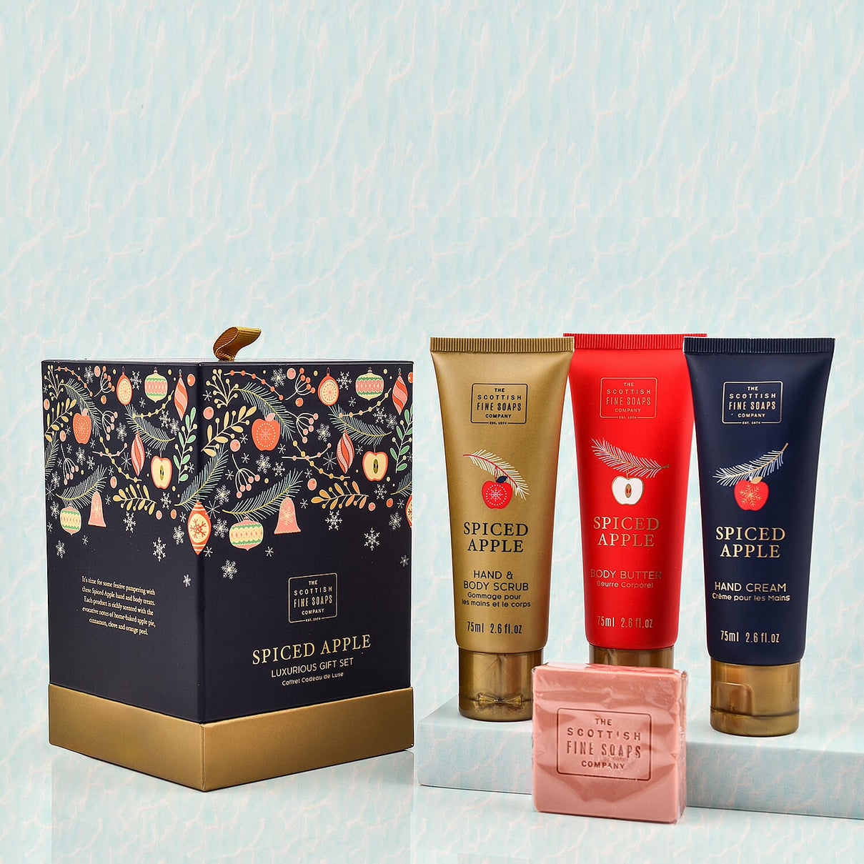 Scottish Fine Soaps: Spiced Apple Gift Set with Hand Creams and Soap 7276386 0