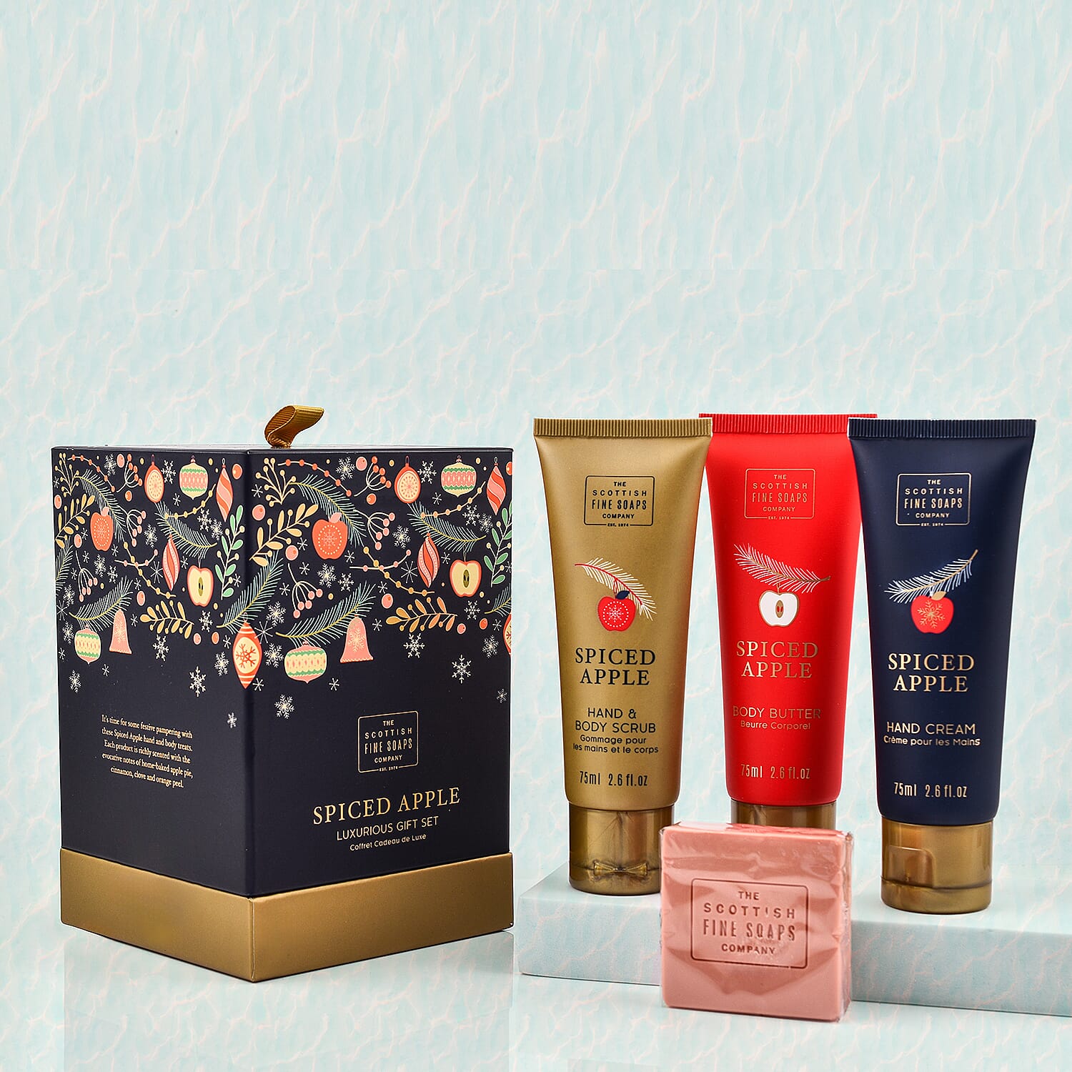 Scottish Fine Soaps: Spiced Apple Gift Set with Hand Creams and Soap 7276386 0