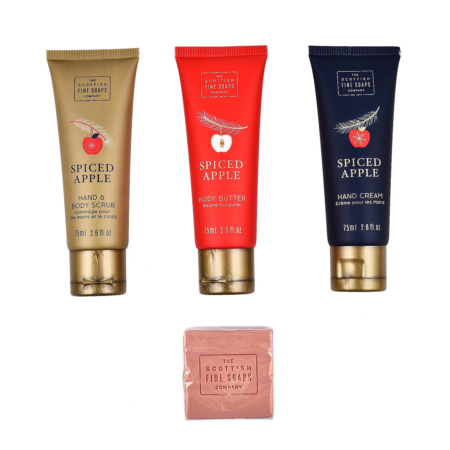 Scottish Fine Soaps: Spiced Apple Gift Set with Hand Creams and Soap 7276386 1