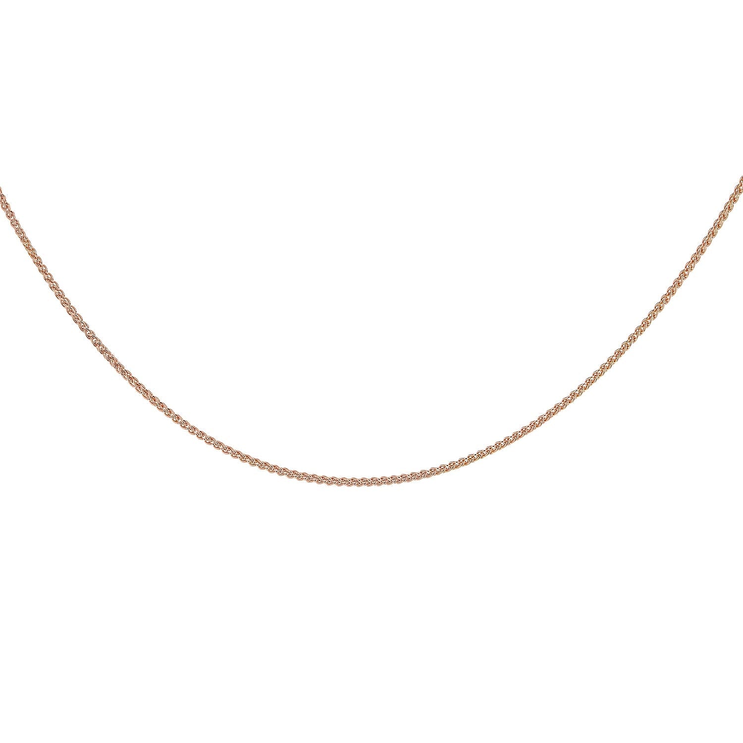 Spiga Chain 18 Inch in 10K Rose Gold 7576282 0