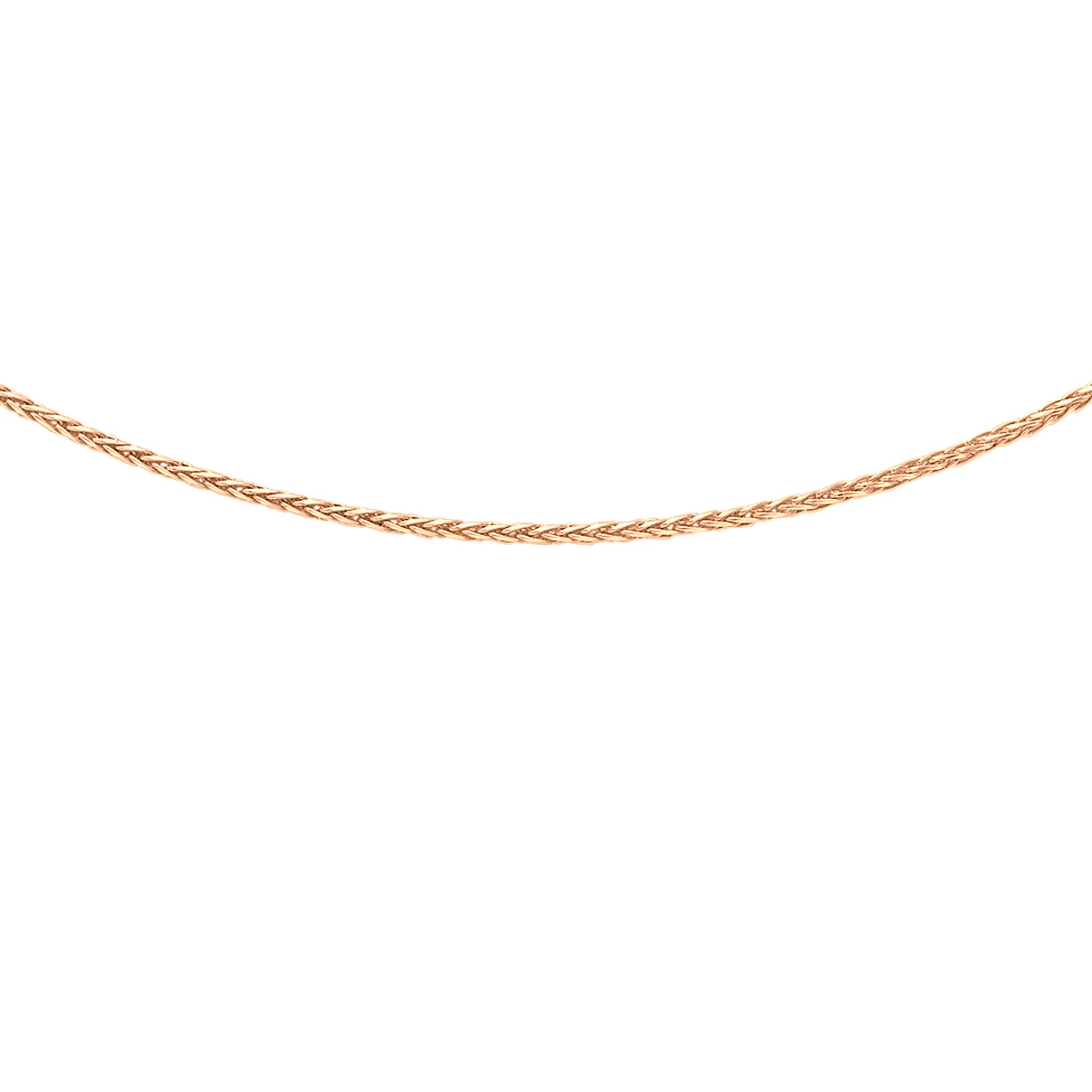 Spiga Chain 18 Inch in 9K Rose Gold 7580901 0