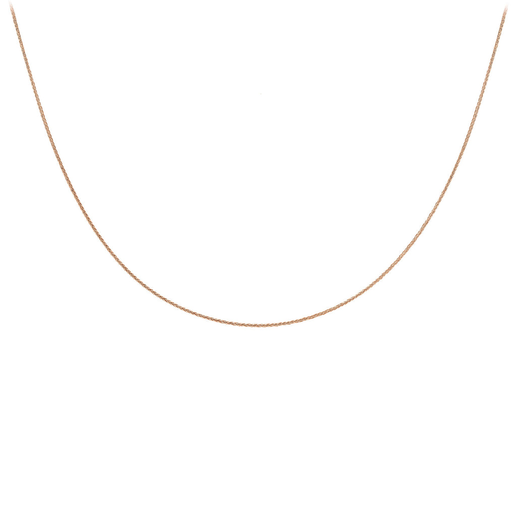 9K Rose Gold  Chain (Size - 18),  Gold Wt. 1.2 Gms