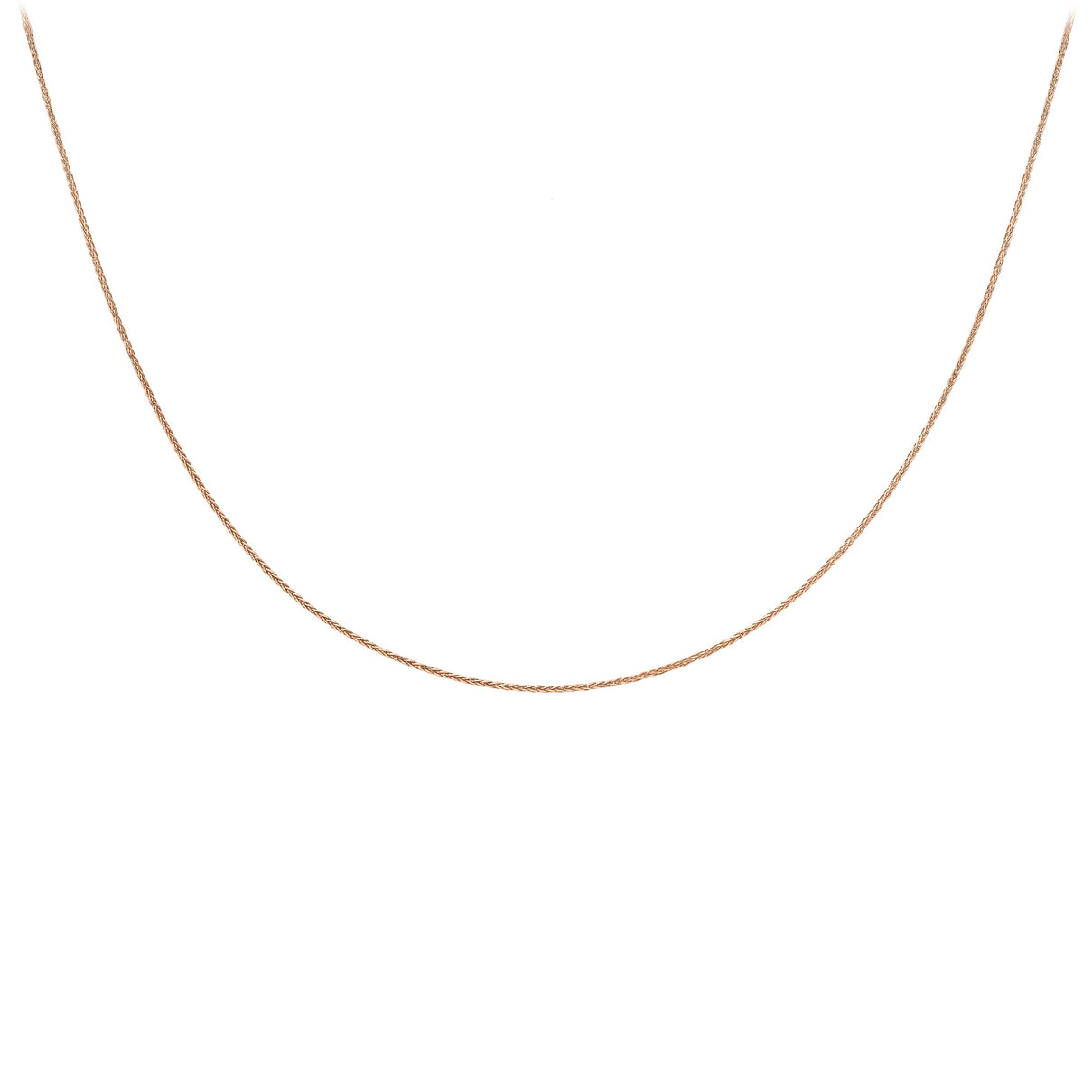 Spiga Chain 18 Inch in 9K Rose Gold 7580901 2