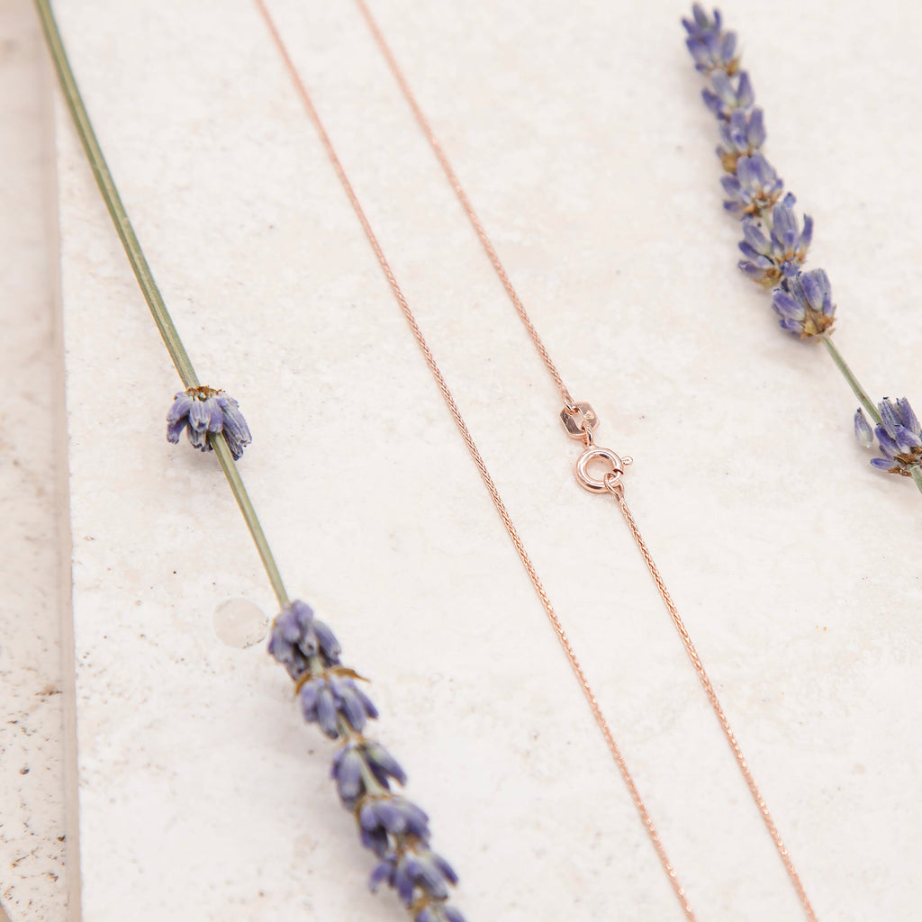 9K Rose Gold  Chain (Size - 18),  Gold Wt. 1.2 Gms
