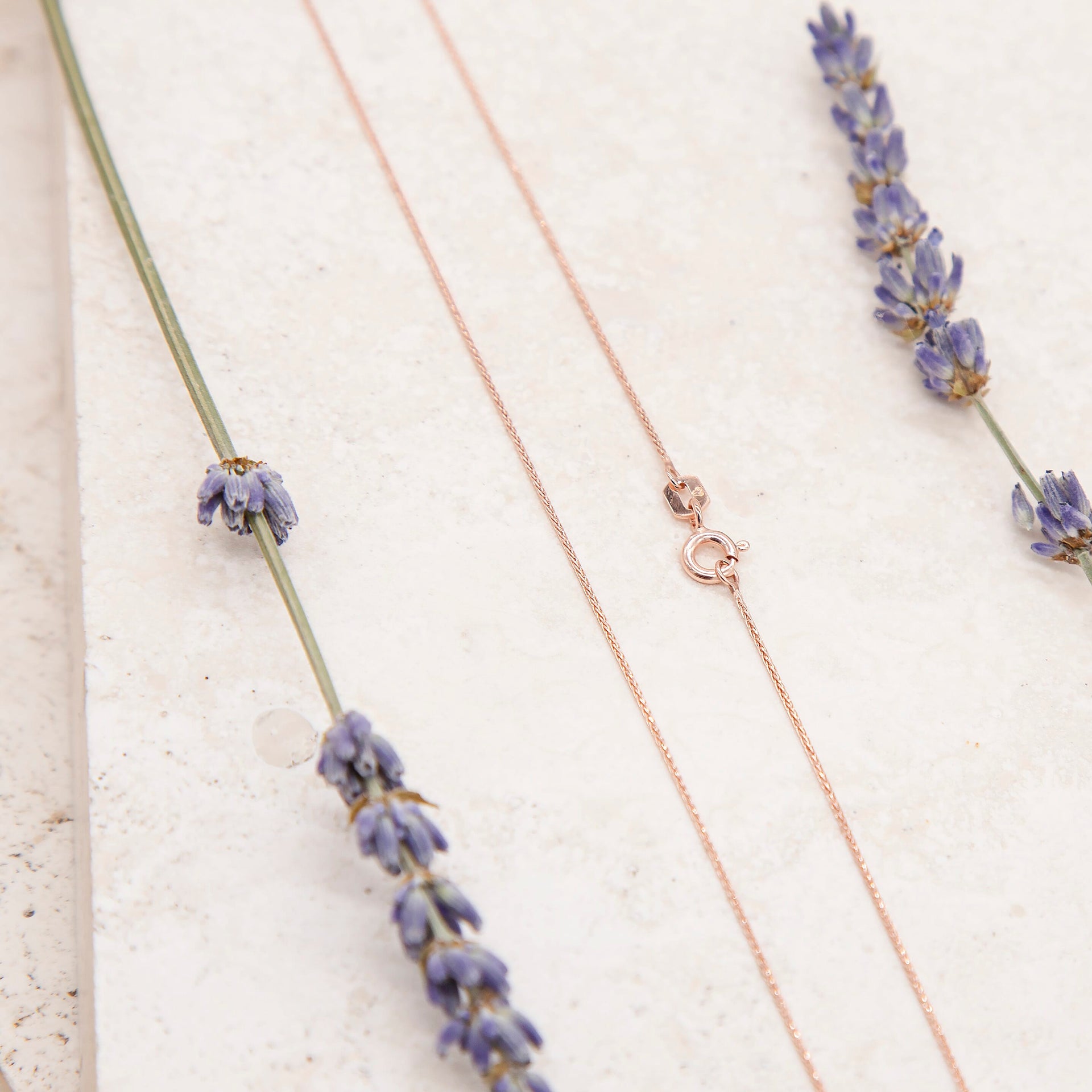 Spiga Chain 18 Inch in 9K Rose Gold 7580901 4
