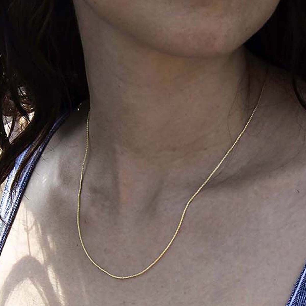 Spiga Chain 18 Inch in 9K Yellow Gold 7582338 1