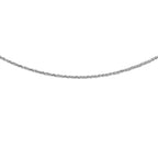 9K White Gold  Chain (Size - 20),  Gold Wt. 1.3 Gms