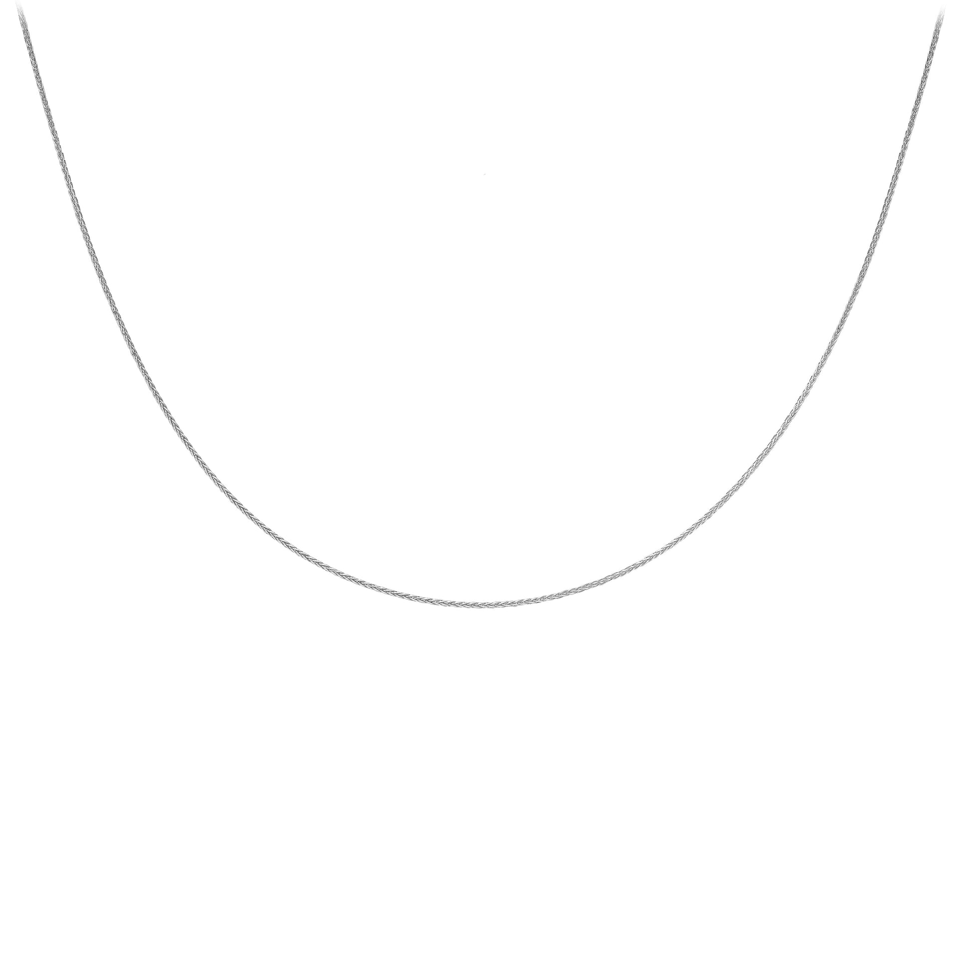 Spiga Chain 20 Inch in 9K White Gold 7581025 2