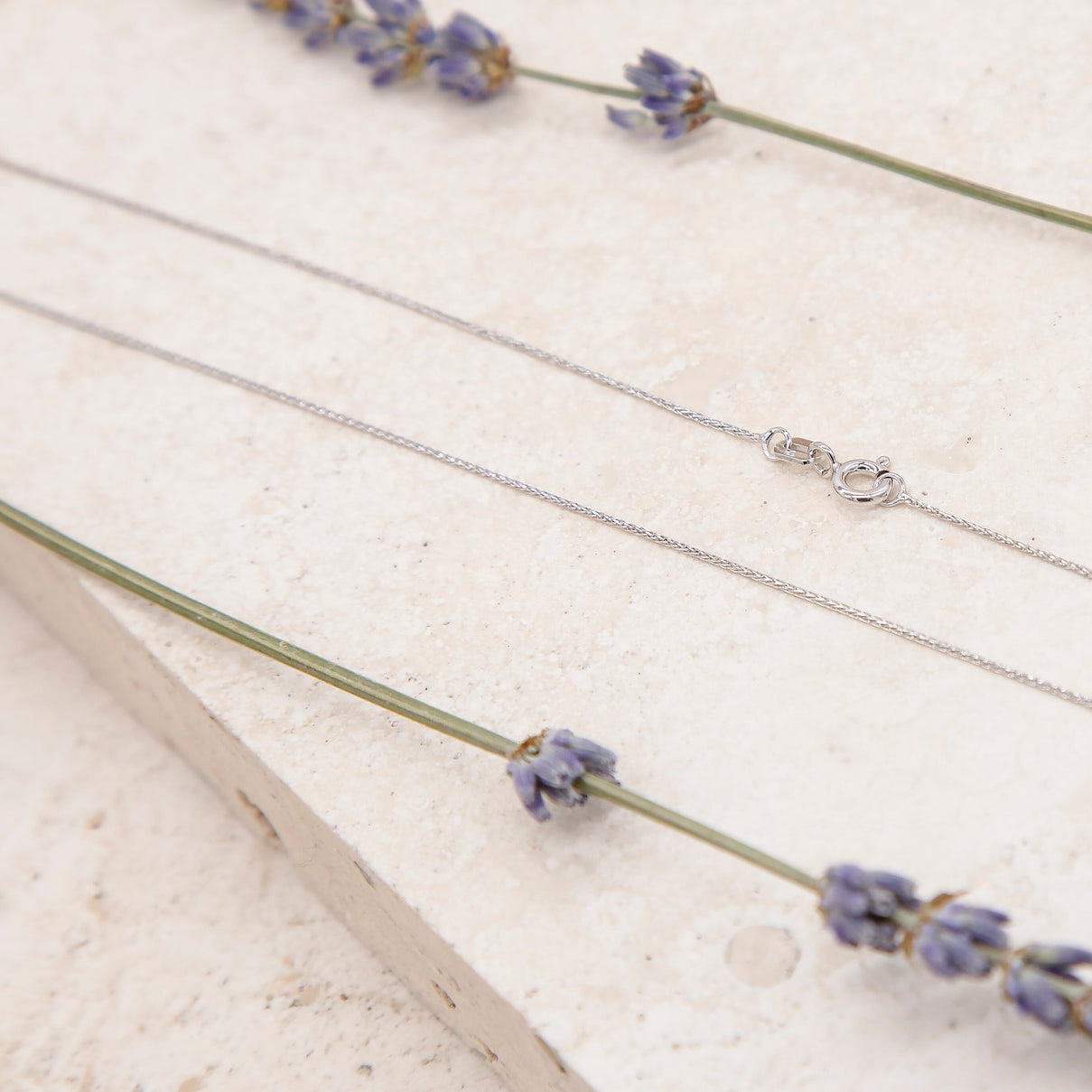 Spiga Chain 20 Inch in 9K White Gold 7581025 4