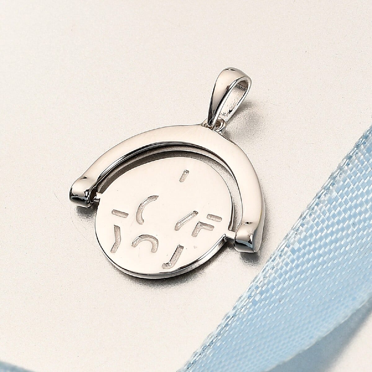 Spinner Pendant in Platinum Plated Sterling Silver 3728008 3