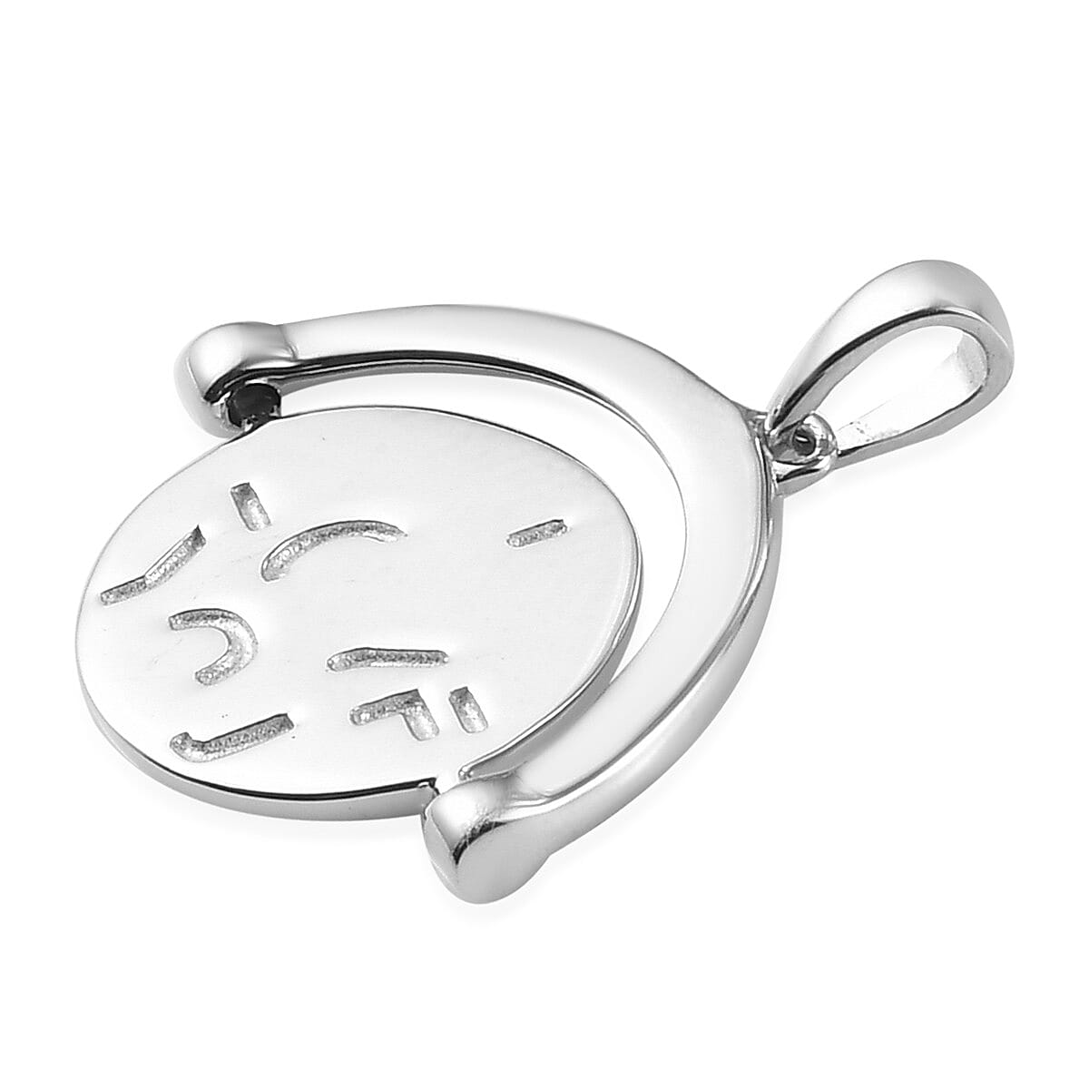 Spinner Pendant in Platinum Plated Sterling Silver 3728008 4
