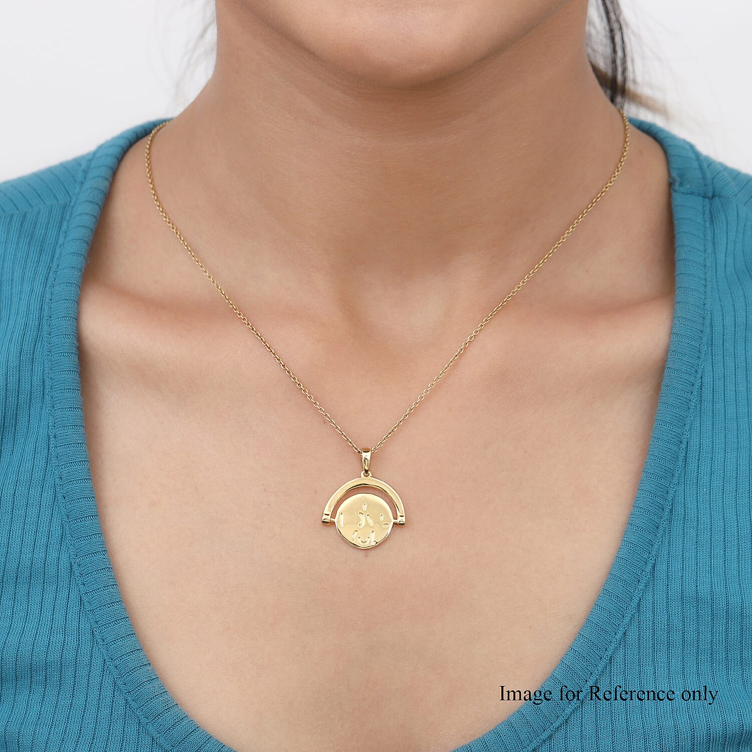 Spinner Pendant in Yellow Gold Plated Sterling Silver 3728007 2
