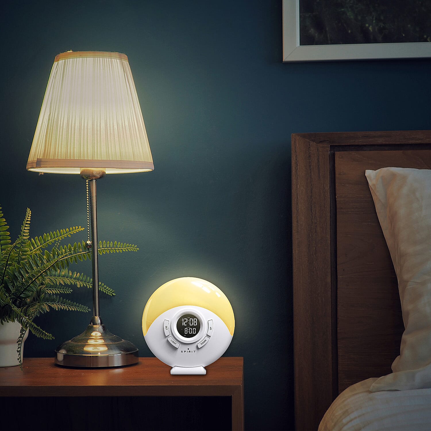 Spirit LED Alarm Clock with 7 Colors Changing &amp; Snooze 8097412 1