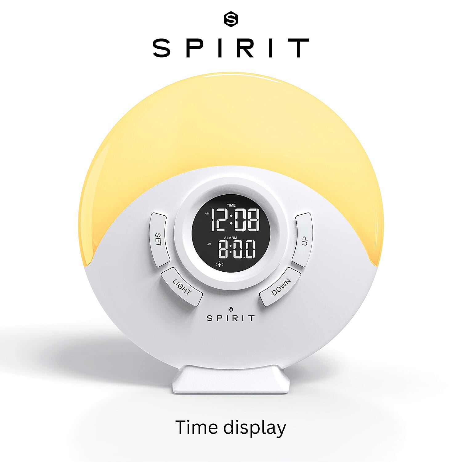 Spirit LED Alarm Clock with 7 Colors Changing &amp; Snooze 8097412 2