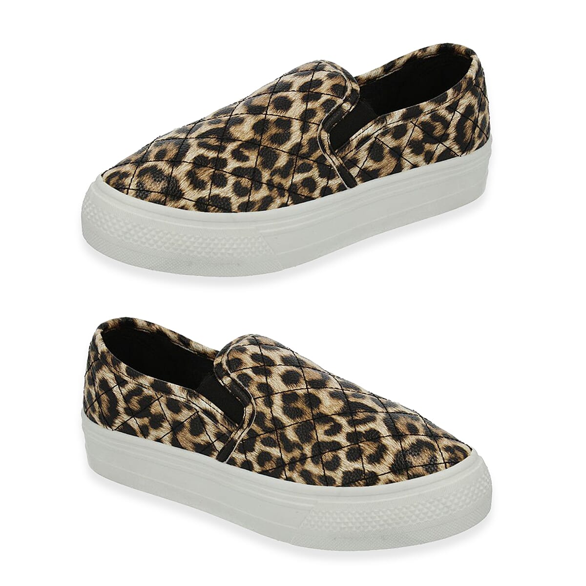 Spot On Ladies Shoe (Size - 6) - Leopard V32581993 0