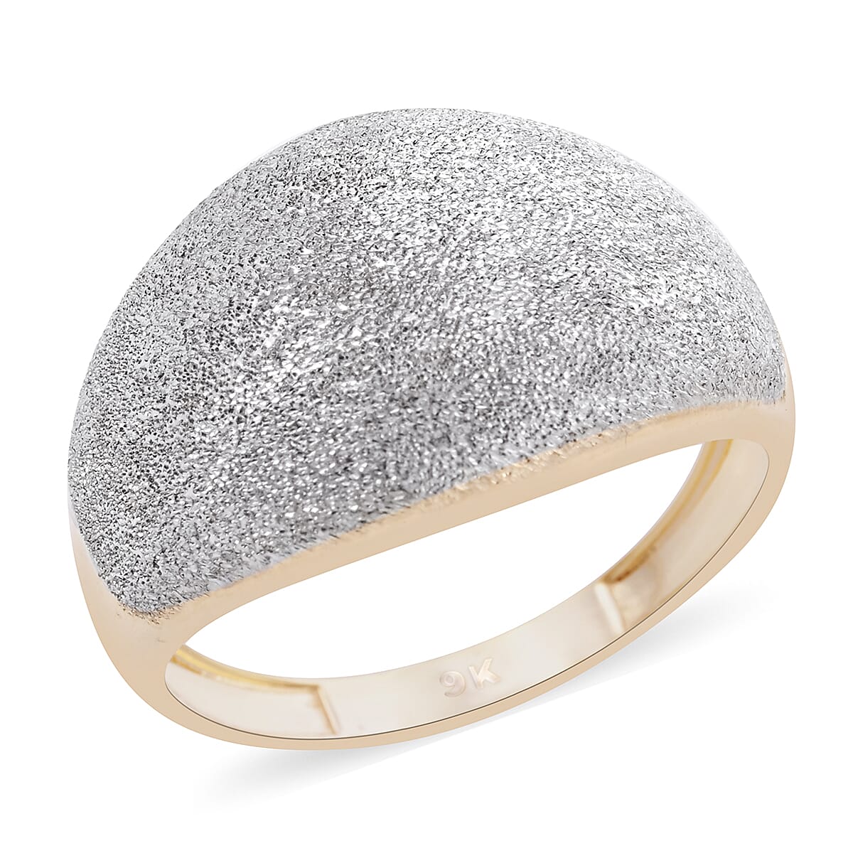 Spritz Dome Ring in 9K Yellow Gold 6049955 0