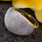 One Time Close Out Deal- 9K Yellow Gold Spritz Dome Ring