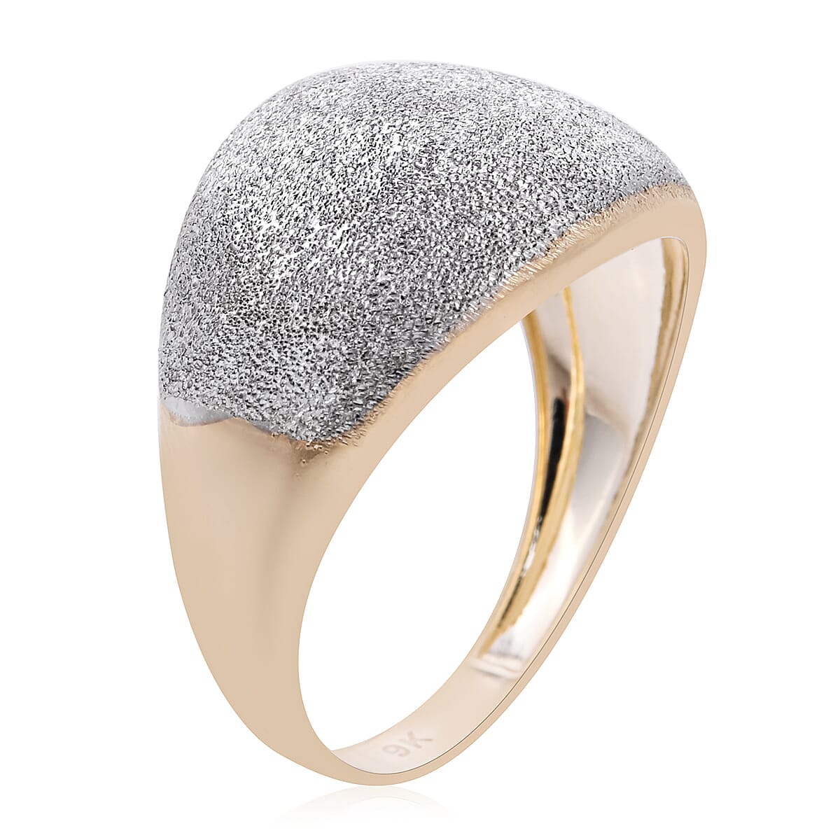 Spritz Dome Ring in 9K Yellow Gold 6049955 4